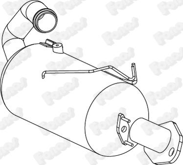 Fonos 73344 - Filtro antiparticolato / particellare, Impianto gas scarico autozon.pro