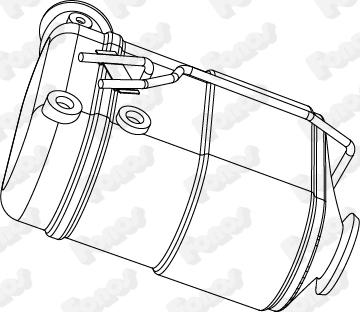 Fonos 73384 - Filtro antiparticolato / particellare, Impianto gas scarico autozon.pro