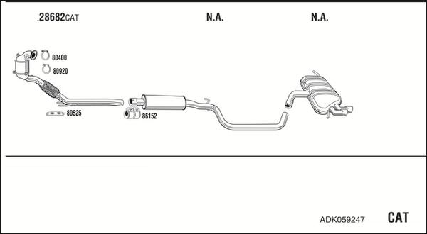 Fonos ADK059247 - Impianto gas scarico autozon.pro