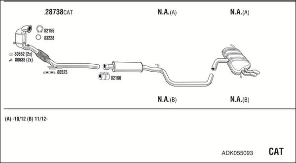 Fonos ADK055093 - Impianto gas scarico autozon.pro