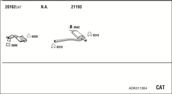 Fonos ADK011364 - Impianto gas scarico autozon.pro