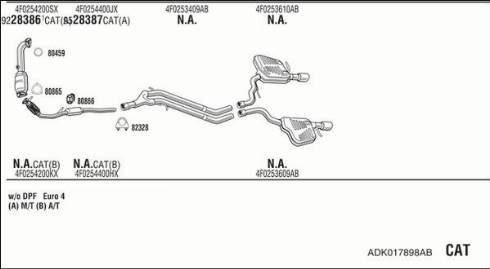 Fonos ADK017898AB - Impianto gas scarico autozon.pro