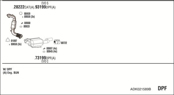 Fonos ADK021589B - Impianto gas scarico autozon.pro