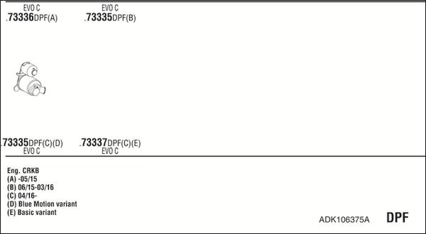 Fonos ADK106375A - Impianto gas scarico autozon.pro