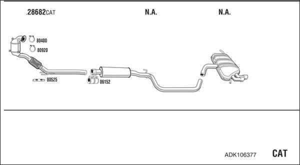 Fonos ADK106377 - Impianto gas scarico autozon.pro