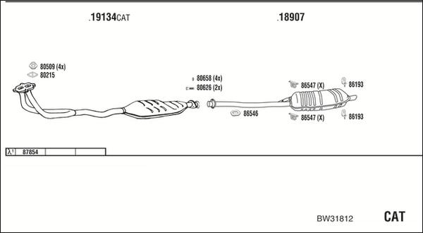 Fonos BW31812 - Impianto gas scarico autozon.pro