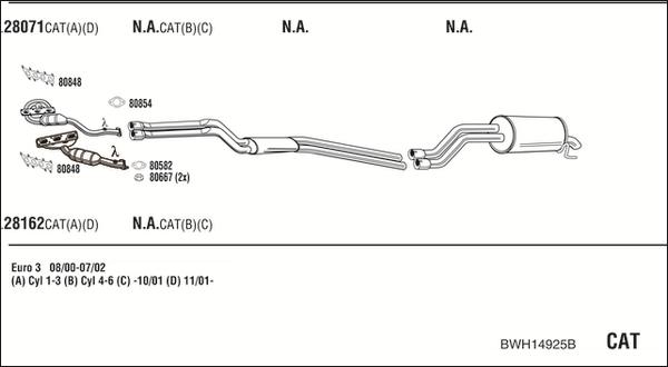 Fonos BWH14925B - Impianto gas scarico autozon.pro