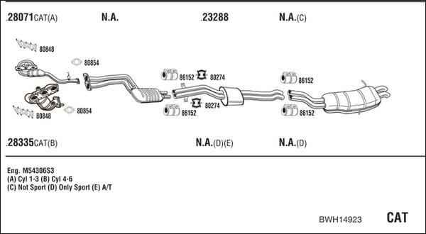 Fonos BWH14923 - Impianto gas scarico autozon.pro