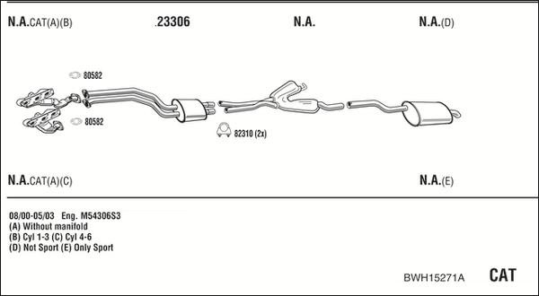 Fonos BWH15271A - Impianto gas scarico autozon.pro