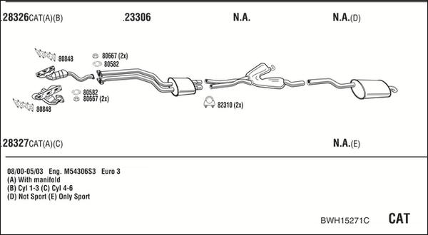 Fonos BWH15271C - Impianto gas scarico autozon.pro