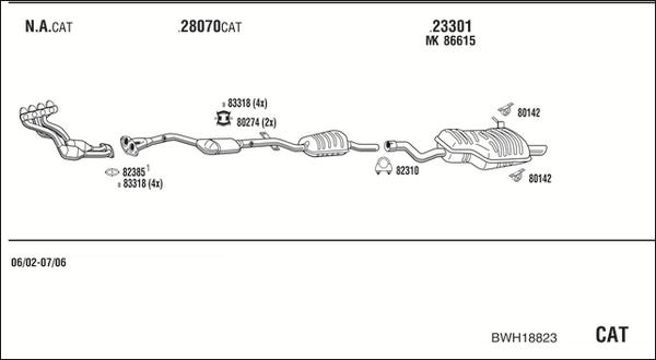 Fonos BWH18823 - Impianto gas scarico autozon.pro