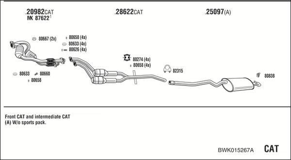 Fonos BWK015267A - Impianto gas scarico autozon.pro