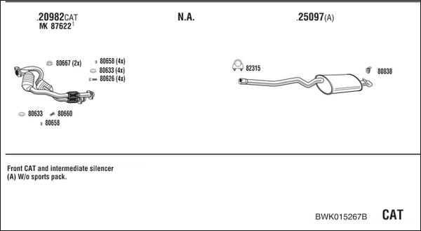 Fonos BWK015267B - Impianto gas scarico autozon.pro