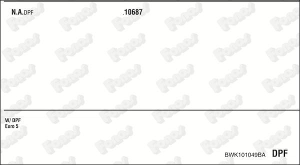 Fonos BWK101049BA - Impianto gas scarico autozon.pro