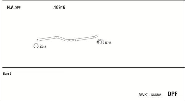 Fonos BWK116668A - Impianto gas scarico autozon.pro