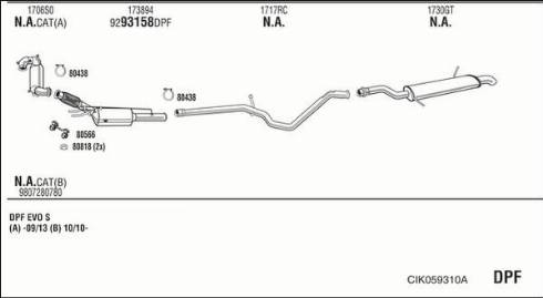 Fonos CIK059310A - Impianto gas scarico autozon.pro