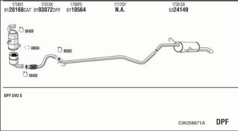 Fonos CIK058671A - Impianto gas scarico autozon.pro