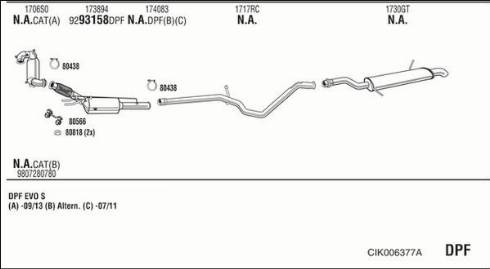 Fonos CIK006377A - Impianto gas scarico autozon.pro