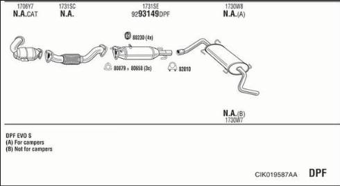 Fonos CIK019587AA - Impianto gas scarico autozon.pro