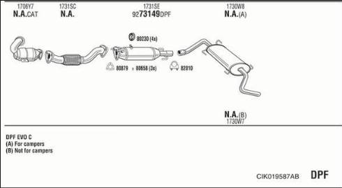 Fonos CIK019587AB - Impianto gas scarico autozon.pro