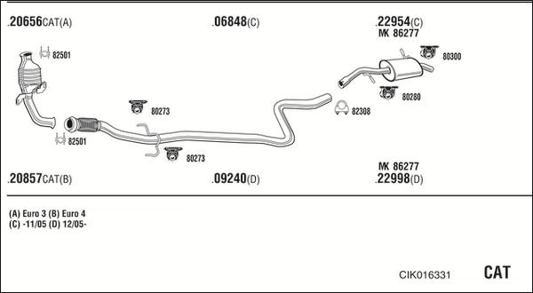 Fonos CIK016331 - Impianto gas scarico autozon.pro