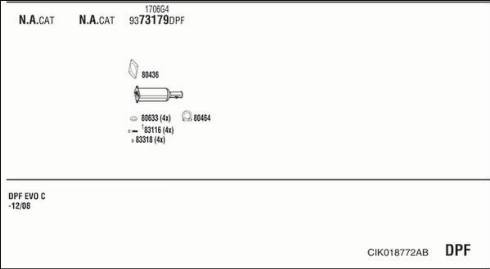 Fonos CIK018772AB - Impianto gas scarico autozon.pro