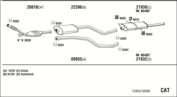 Fonos CIK013596 - Impianto gas scarico autozon.pro