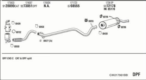 Fonos CIK017961BB - Impianto gas scarico autozon.pro