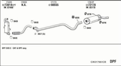 Fonos CIK017961CB - Impianto gas scarico autozon.pro