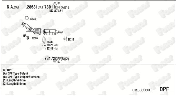 Fonos CIK030386B - Impianto gas scarico autozon.pro