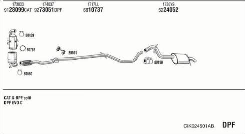 Fonos CIK024501AB - Impianto gas scarico autozon.pro