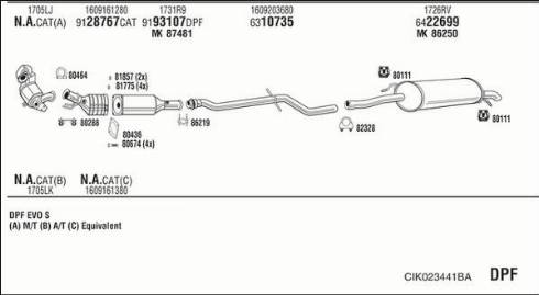 Fonos CIK023441BA - Impianto gas scarico autozon.pro