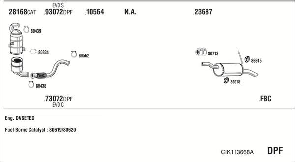 Fonos CIK113668A - Impianto gas scarico autozon.pro