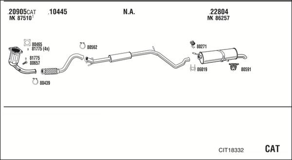 Fonos CIT18332 - Impianto gas scarico autozon.pro