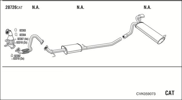 Fonos CVK059073 - Impianto gas scarico autozon.pro