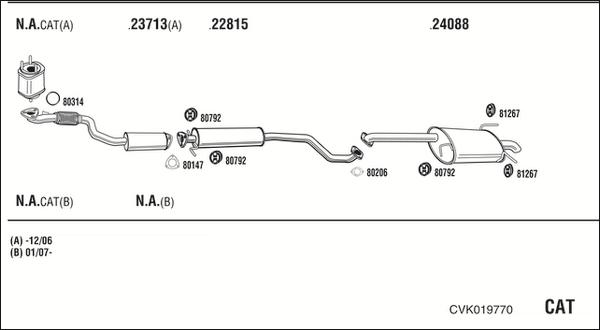 Fonos CVK019770 - Impianto gas scarico autozon.pro