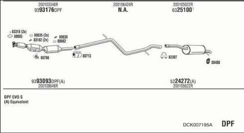 Fonos DCK007195A - Impianto gas scarico autozon.pro