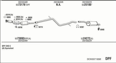 Fonos DCK007195B - Impianto gas scarico autozon.pro