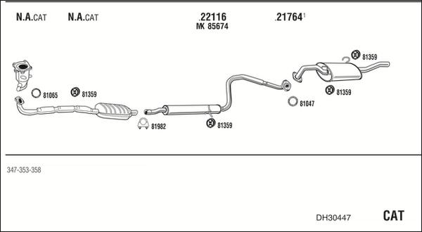 Fonos DH30447 - Impianto gas scarico autozon.pro