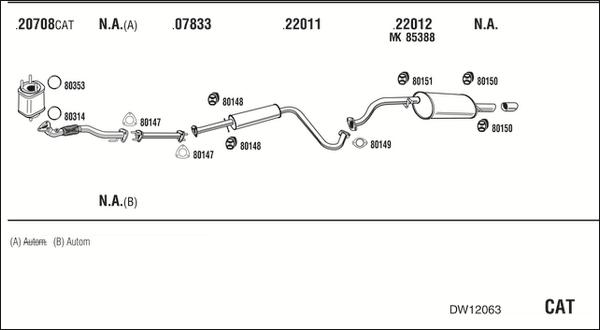 Fonos DW12063 - Impianto gas scarico autozon.pro