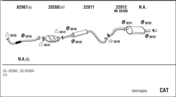 Fonos DW12024 - Impianto gas scarico autozon.pro