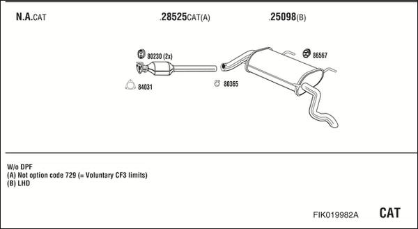 Fonos FIK019982A - Impianto gas scarico autozon.pro