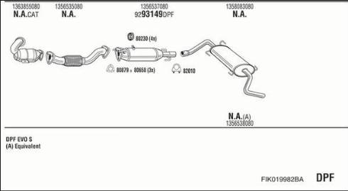 Fonos FIK019982BA - Impianto gas scarico autozon.pro