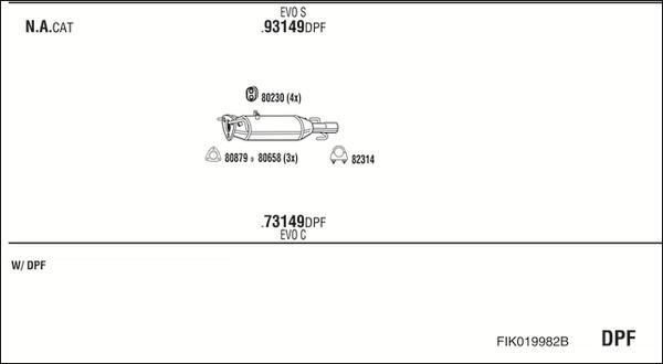 Fonos FIK019982B - Impianto gas scarico autozon.pro