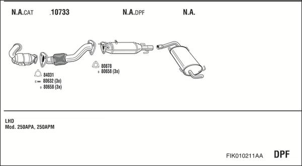 Fonos FIK010211AA - Impianto gas scarico autozon.pro