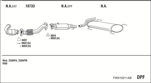 Fonos FIK010211AB - Impianto gas scarico autozon.pro