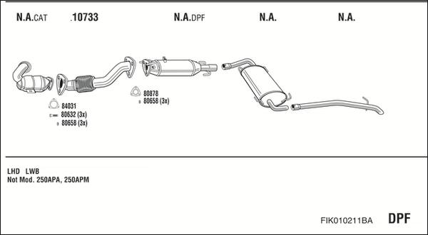 Fonos FIK010211BA - Impianto gas scarico autozon.pro