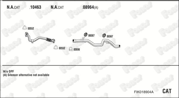 Fonos FIK018904A - Impianto gas scarico autozon.pro