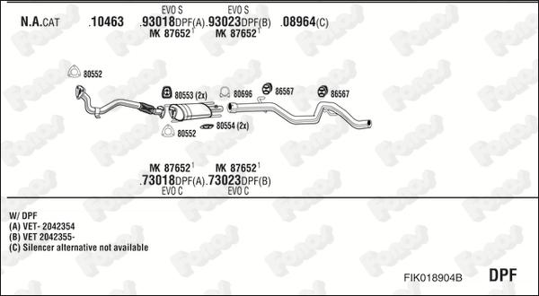 Fonos FIK018904B - Impianto gas scarico autozon.pro