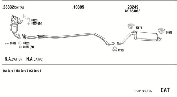 Fonos FIK018898A - Impianto gas scarico autozon.pro